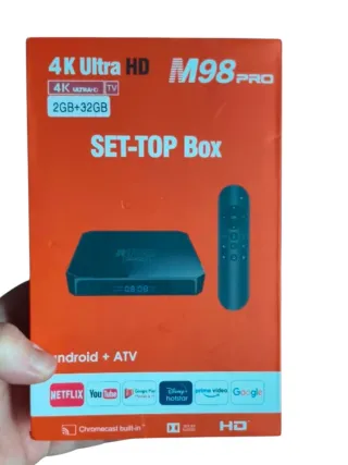 TV Box 4K M98 Pro Android ATV Nuevo