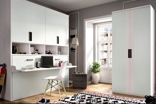 CAMA ABATIBLE CON ARMARIO SUPERIOR 105.