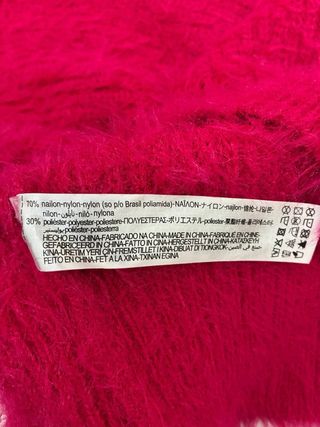 Jersey Zara Rosa Peluche Manga Corta