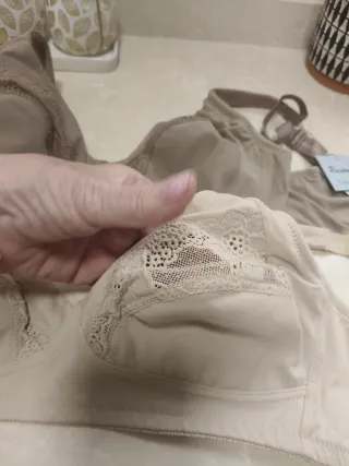 2 Sujetadores Copa C Beige Nuevos varias tallas