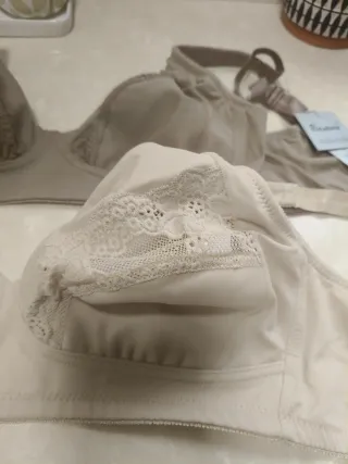 2 Sujetadores Copa C Beige Nuevos varias tallas