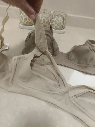 2 Sujetadores Copa C Beige Nuevos varias tallas