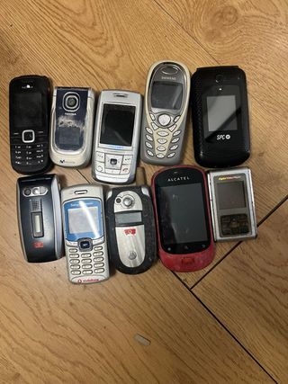 Lote 10 Teléfonos Móviles Antiguos Colección