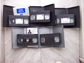 Lote 5 VHS Indiana Jones y Rocky (Español)
