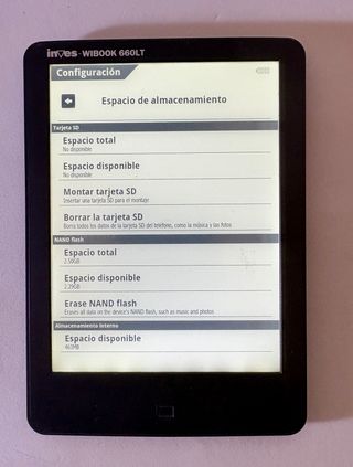 EBOOK INVES 660LT PANTALLA 6" RETROILUMINADA