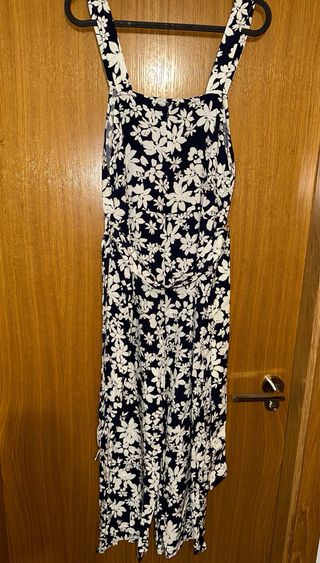 Mono Mango flores azul y blanco