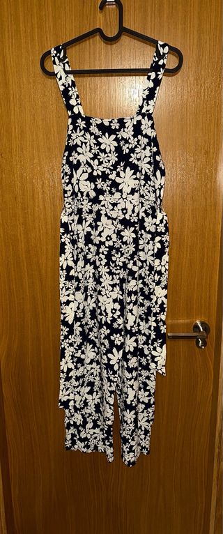 Mono Mango flores azul y blanco