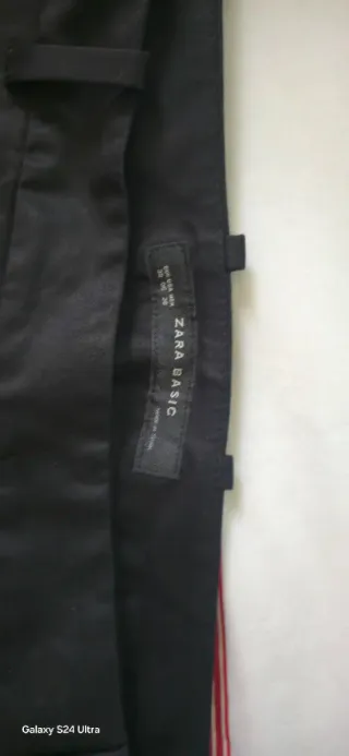 Pantalón de vestir Zara Negro