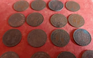 Ceylon 16 monete 1 Penny Giorgio VI