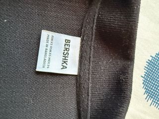 Camiseta Polo Chico Bershka Talla XS Negra