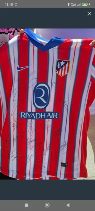 Camiseta Atlético de Madrid Firmada