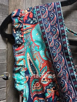 Vestido de volantes seda y viscosa ♡ India * T. U.