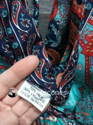 Vestido de volantes seda y viscosa ♡ India * T. U.