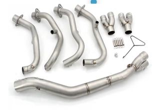 Sistema de escape de titanio para moto