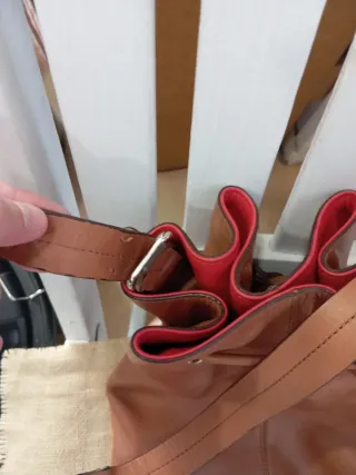 Bolso piel Massimo Dutti color camel