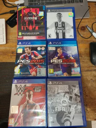 PS4 Juegos: FIFA 19, 20, PES 15, 18, WWE 2K15, FIF