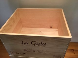 2 Scatole di legno senza coperchio per l'archiviazione