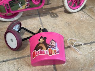 Bicicletta Masha e Orso rosa