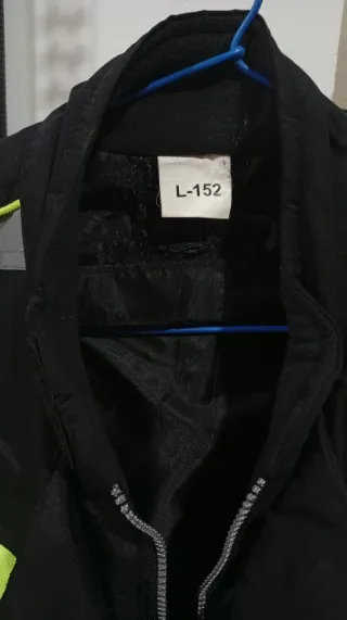 Chaqueta infantil moto verde y negra