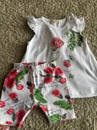 Set 5 pezzi abbigliamento bimba 3/6 mesi