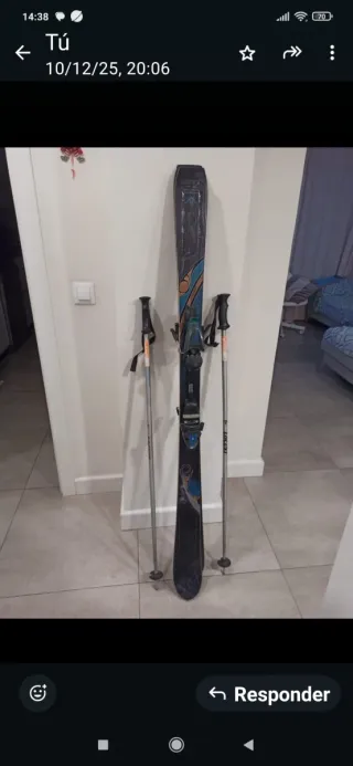 Esquís Fischer con bastones