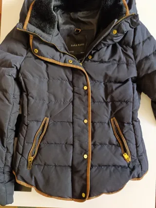 Cazadora Zara Azul marino Mujer