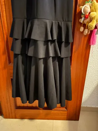 Vestido de gitana negro elastico