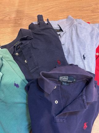 Lote 5 polos Ralph Lauren talla S hombre