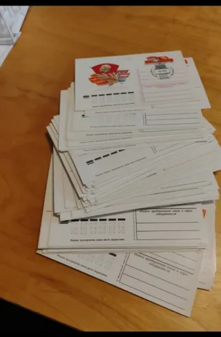 Lote de 100 postales de Unión Soviética.