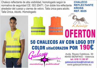 50 CHALECO ALTA VISIBILIDAD