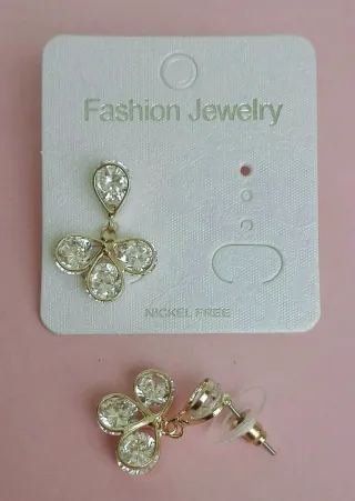 Pendientes cristal de roca.