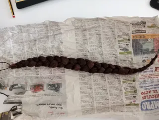 Mallas de fallera castaño