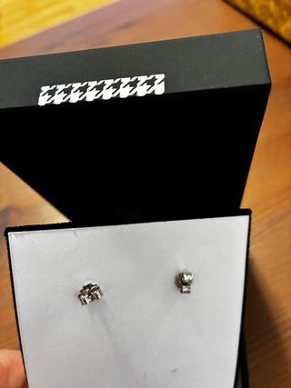 Pendientes largos plata circonitas novia