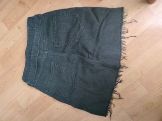 Minifalda vaquera negra Hollister