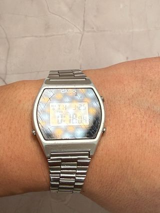 Casio B640W Vintage Plateado Retro Clásico