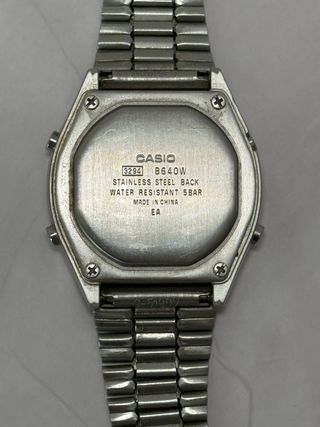 Casio B640W Vintage Plateado Retro Clásico