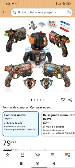 Pistolas Láser Recargables Vatos 2+2+1