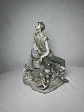 Figura Lladró pastorcillo con ovejas
