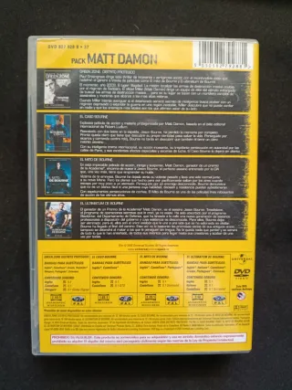 Pack DVD Matt Damon - Bourne