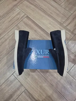 Mocassini blu uomo estate