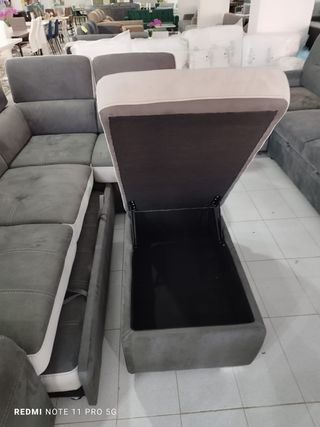 Super Precio #Sofá Cama Rinconera con Puff Arcon