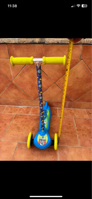 Patinete 3 Ruedas Azul y Amarillo