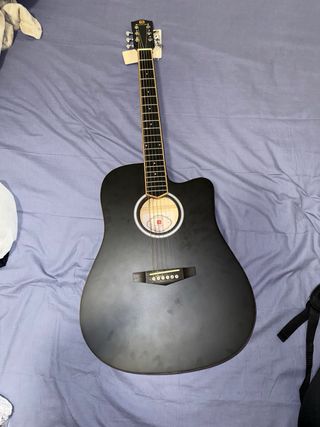Guitarra VANGOA Negra + Accesorios
