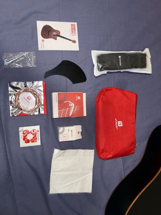 Guitarra VANGOA Negra + Accesorios