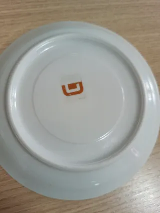 Set 3 piattini ceramica vintage