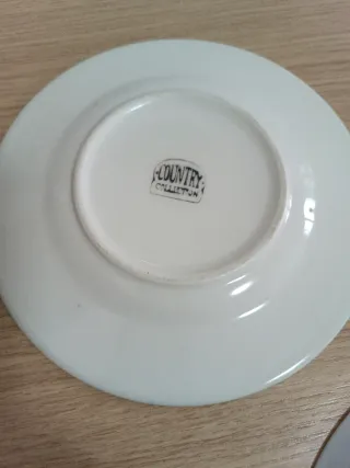 Set 3 piattini ceramica vintage