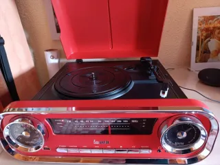 Tocadiscos Lauson Radio Vintage Diseño Coche