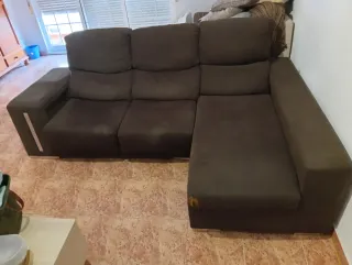 Sofá Chaiselongue Marrón