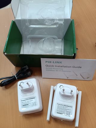 Kit PLC Powerline AV600 PIX-LINK | Internet por re