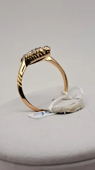 Anillo Lanzadera Oro 18k Diamantes